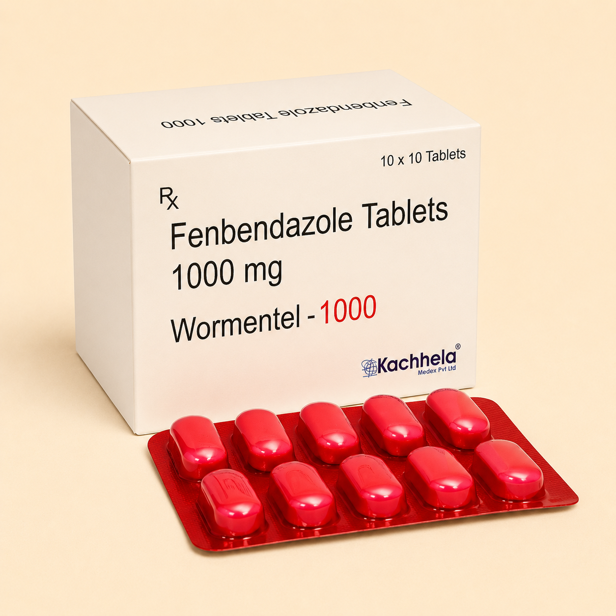 Wormentel Fenbendazole 1000mg Tablets